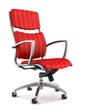 Red high-back desk chair